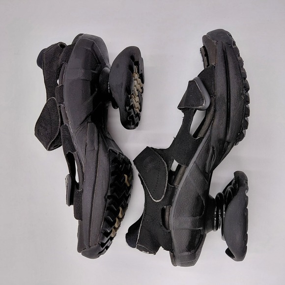 Z-Coil Womens 7 Sidewinder Sandald Black Strap Orthopedic Footwear Adjustable